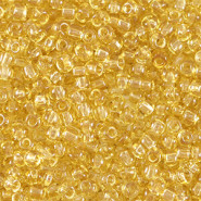 Glasperlen rocailles 11/0 (2mm) Transparent golden yellow